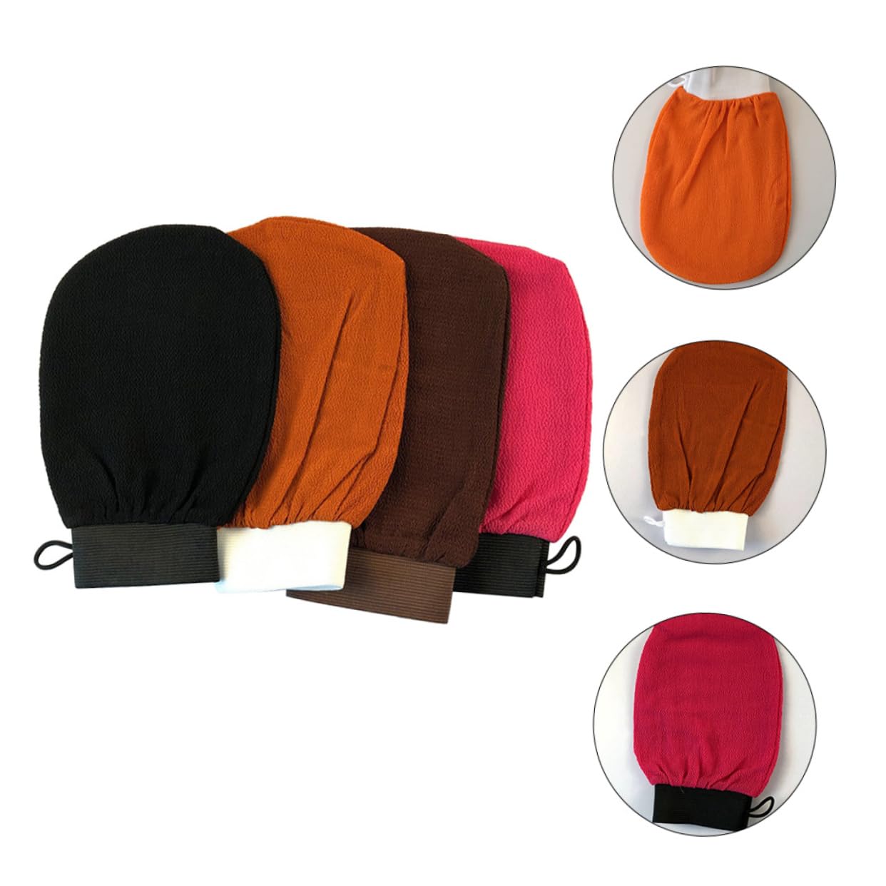 Beavorty 12piezas Guantes De Exfoliantes Para Baño Suaves y Eficaces Sin Irritación Para Hombres y Mujeres Mezclados Limpieza y Cuidado Piel