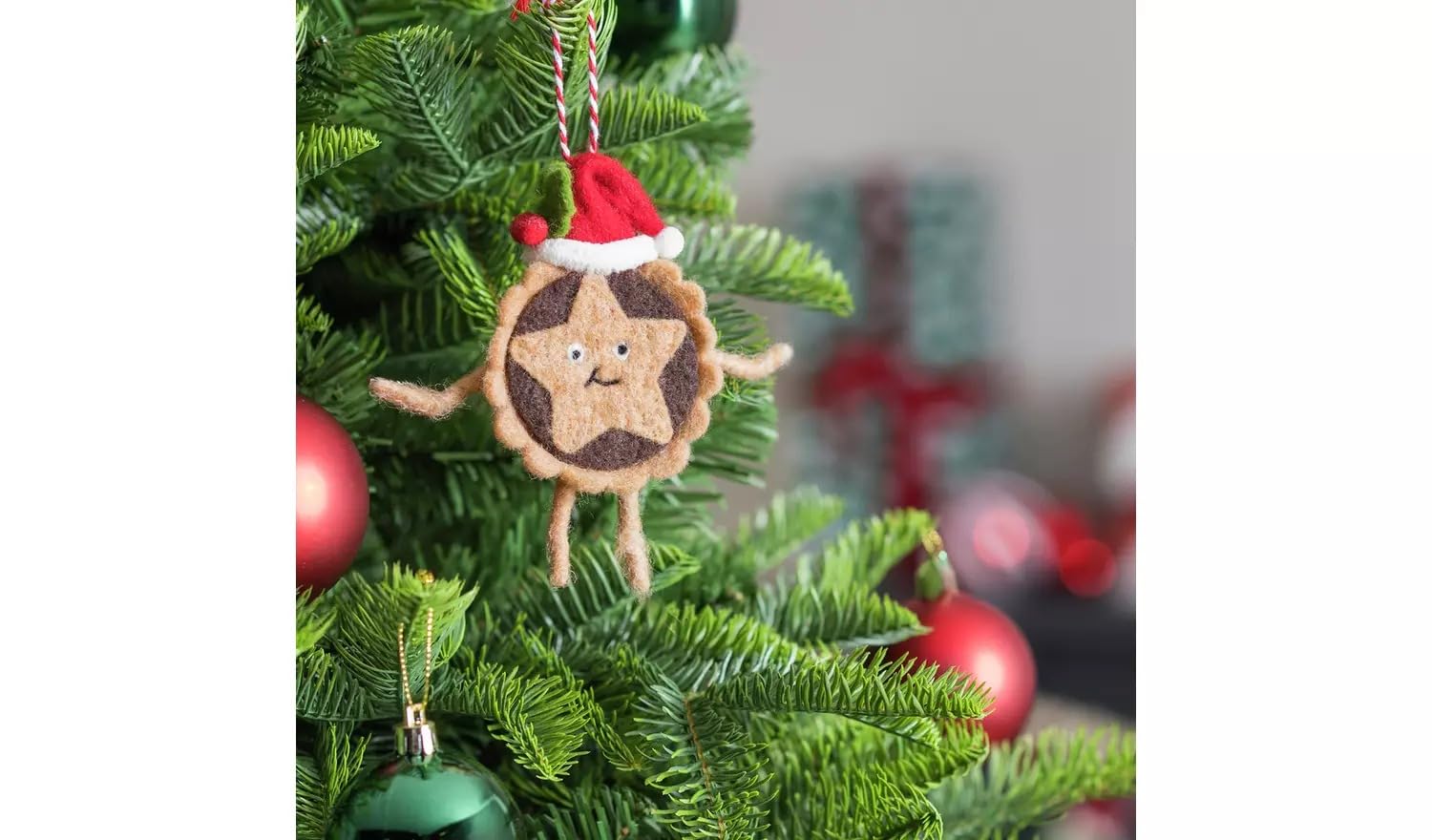 Aidni Brown Comic Relief Mince Pie Christmas Tree Decoration