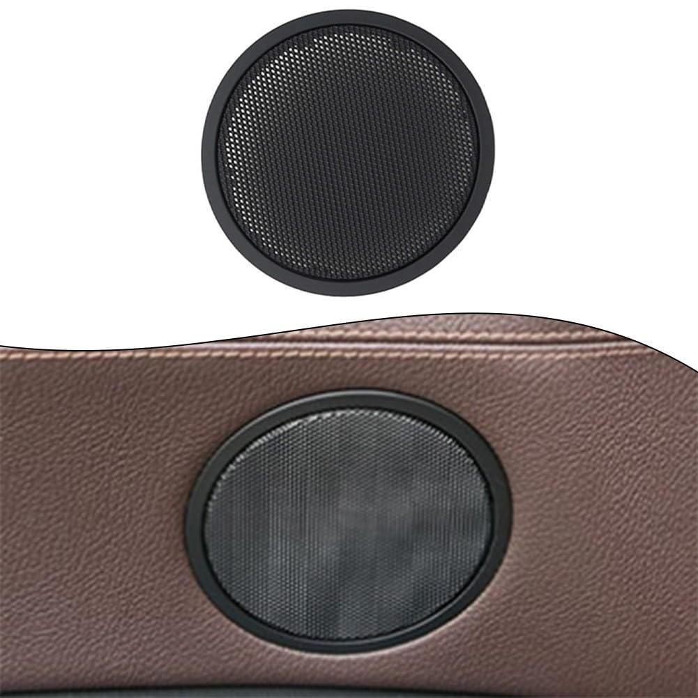 Cubierta de rejilla de altavoz de puerta interior, protector de malla de audio para X5 E70 X6 E71 E72 X3 F25 X4 F26 5 Series GT F07 Negro Amarillo (negro)