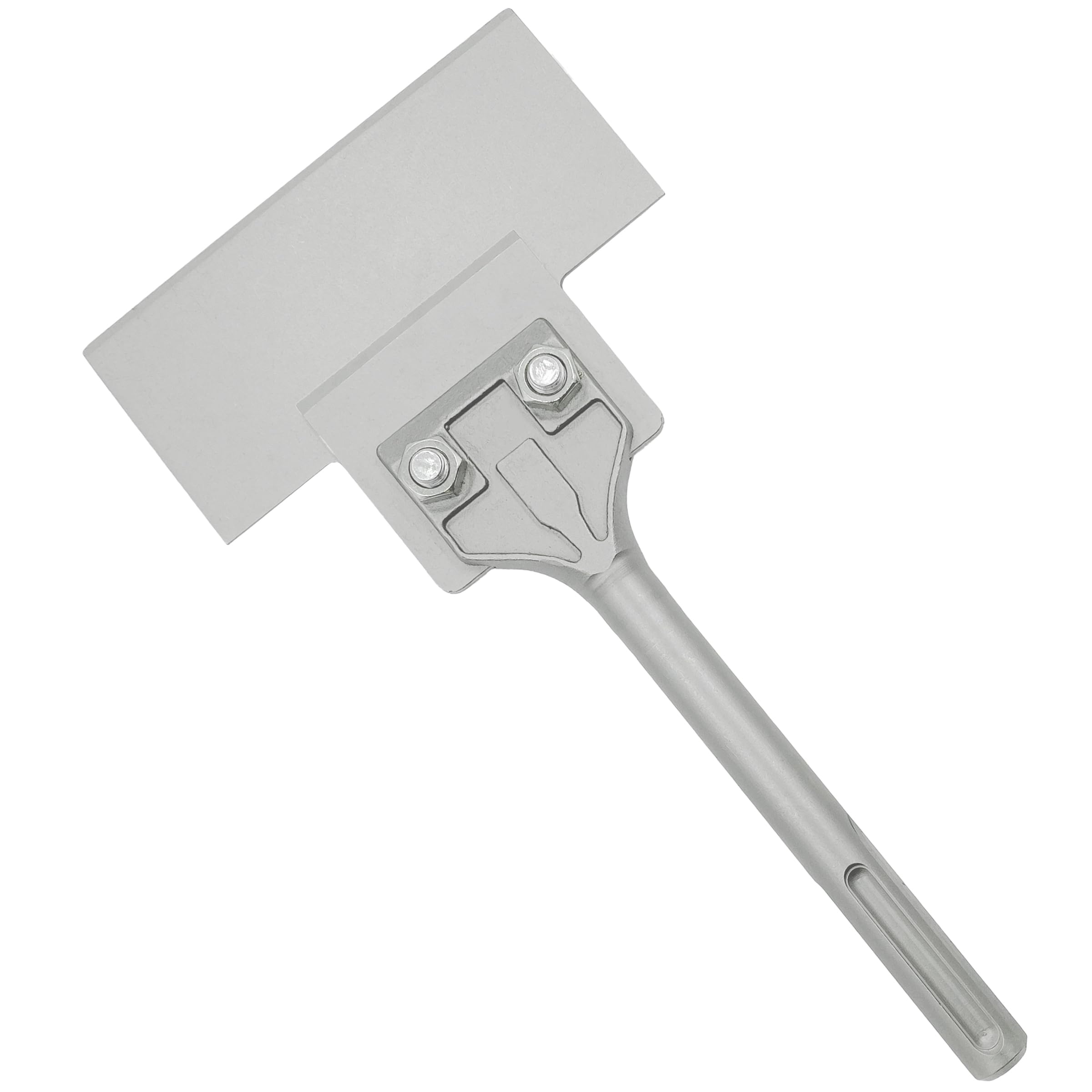 Regiis TechSDS Max Floor Scraper 6 In. x 12 In. Wide Tile Flooring Adhesives Remover, Thinset Removal Tool Chisel Bit for Rotary Hammer Drill