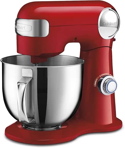 CUISINART SM-50R Precision Master 5.5 Qt (5.2L) Stand Mixer, Red