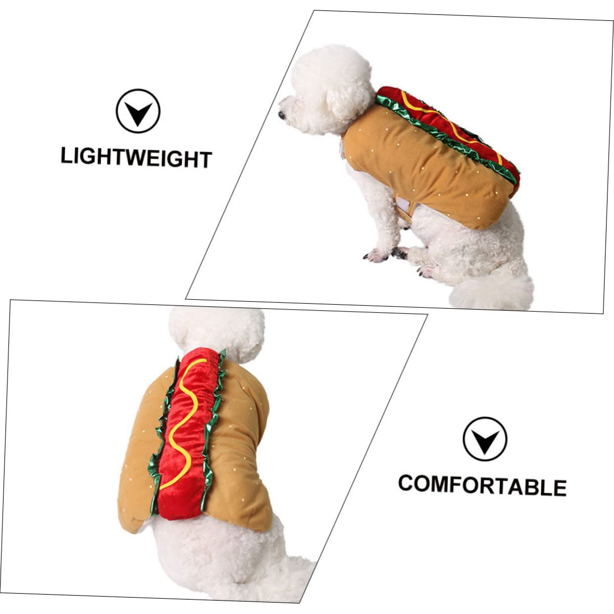 1pezzi Costume Decorativo per Animali Domestici Indossabile per Cani e Gatti Materiale di Adatto per Feste e Decorazioni Natalizie