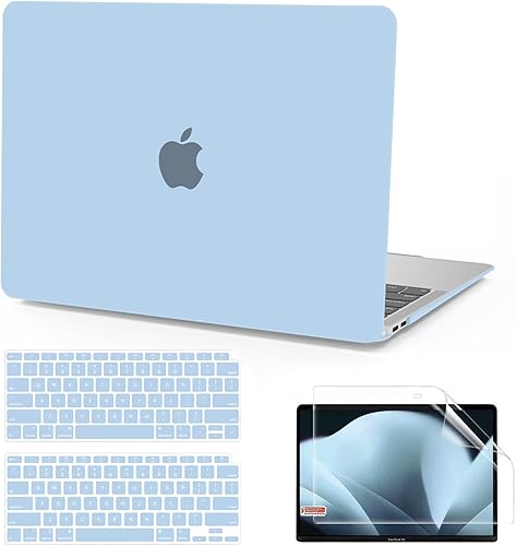 Miniatura 11 de Anban Funda compatible con MacBook Air de 13 pulgadas Funda M1 2022 2021 2020 2019 2018 lanzamiento A2337 A2179 A1932 Touch ID, carcasa rígida