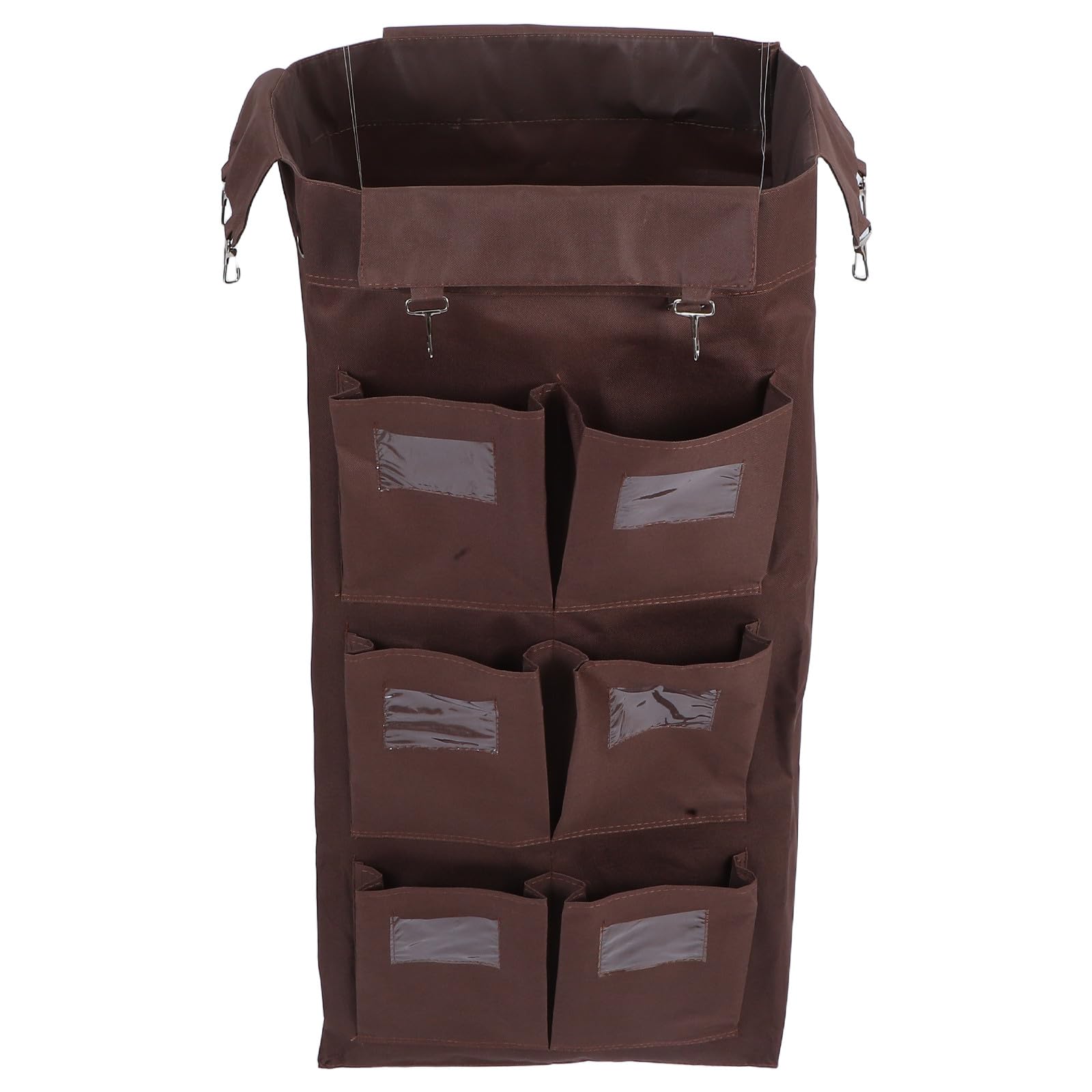 BESTYASH Bolsa para Carrito de Limpieza con 6 Bolsillos - Organizador de Bolsas de Basura Colgante de Alta Capacidad para Carrito de Limpieza Comercial, Reemplazo para Hotel