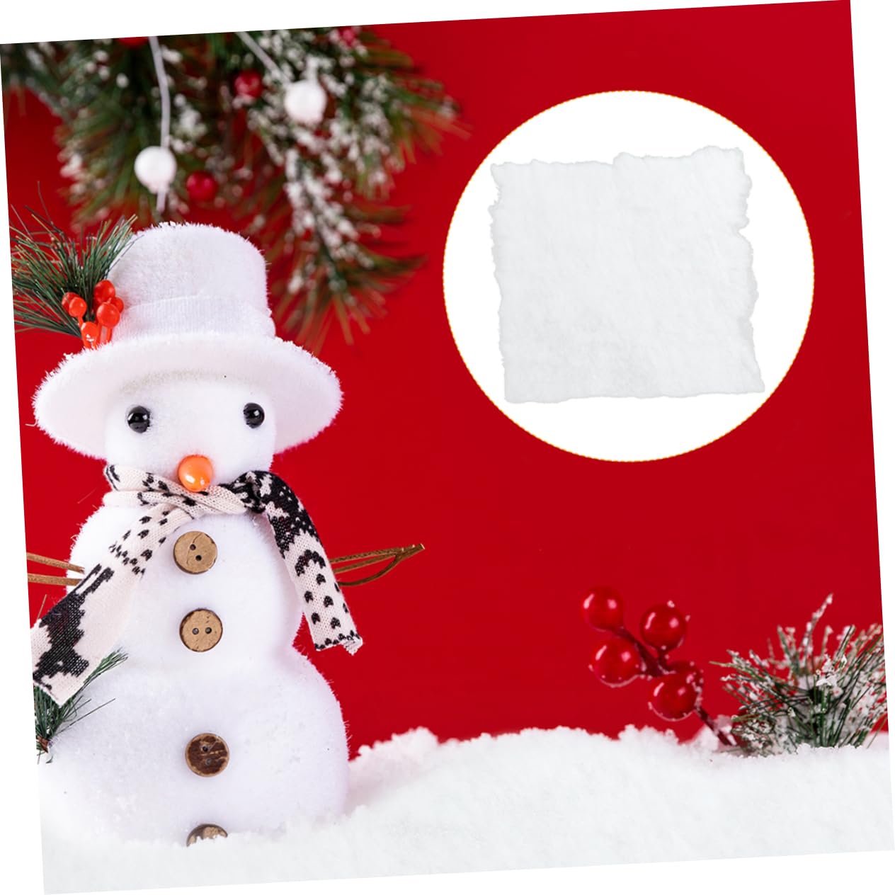 Cabilock 2 Sätze Handgefertigte Accessoires Weihnachtsschneemanngirlande Schneemann-bastelbedarf Winterdeko Weihnachts Party Weihnachtsschneemann Bausatz Selber Machen 302 Stück * 2