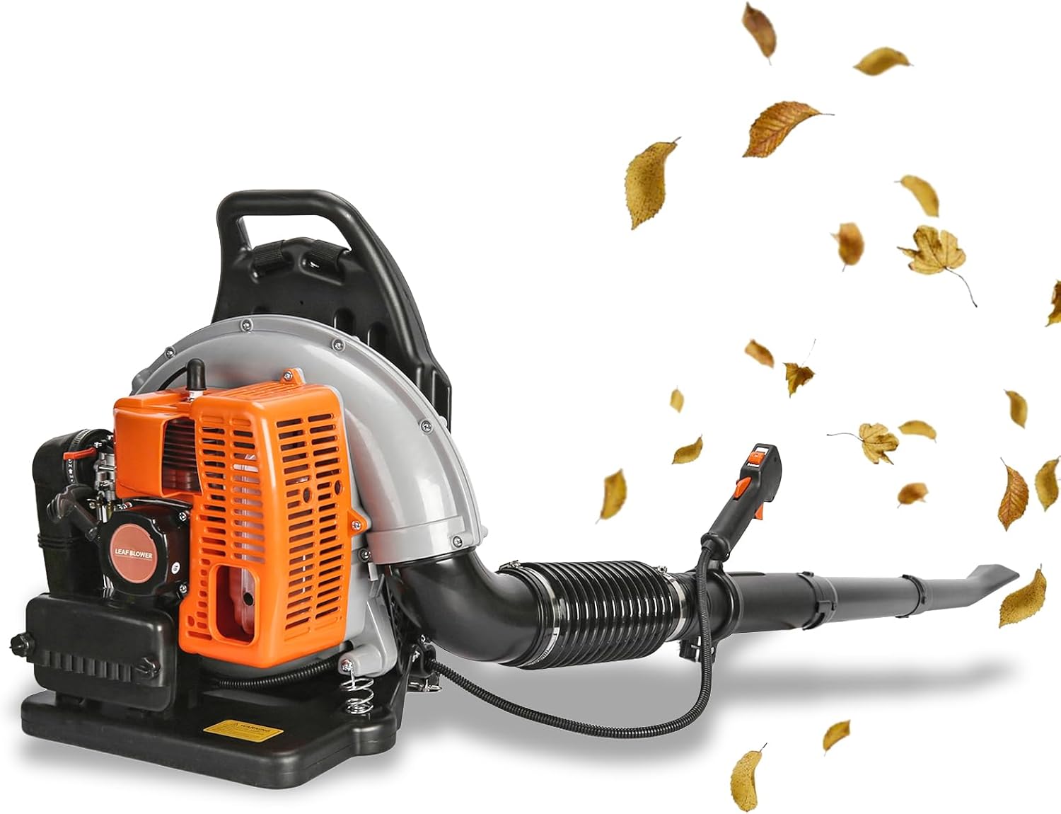 Petrol Backpack Leaf Blower Professional 63cc 6800rpm Gas Powered 2