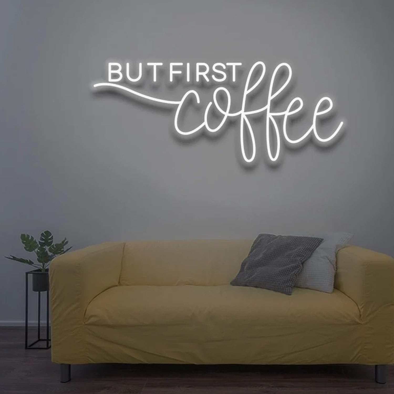 But First Coffee Neon Sign, Coffee Led Sign, Custom Neon Sign, Coffee Shop Wall Decor, Coffee Lover Gifts, Cafe Store Wall Art Led Light
