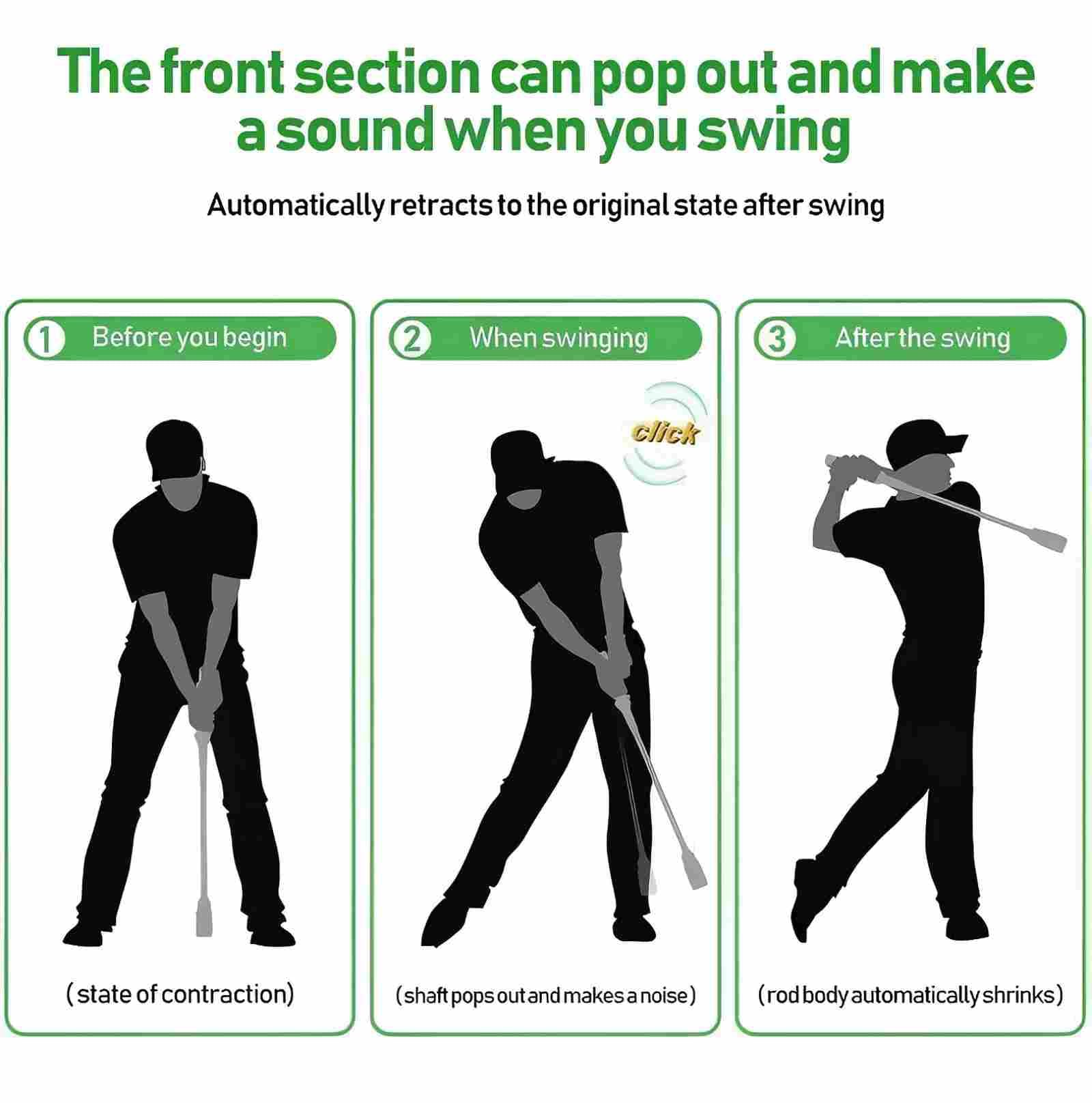 HoldOneLight Golf-Schwungtrainer, Golf-Grifftrainer zum Aufwärmen, Trainingshilfe mit Einstellbarer Geschwindigkeit für Rechtshänder, Golf-Schwunghilfe mit ergonomischem Griff, für den Innenbereich