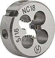 Vista 3 de 5/16 "-18 UNC HSS Tap And Die Set, 5/16 x 18 UNC Macho de rosca de máquina y UNS Rosca redonda Die mano derecha