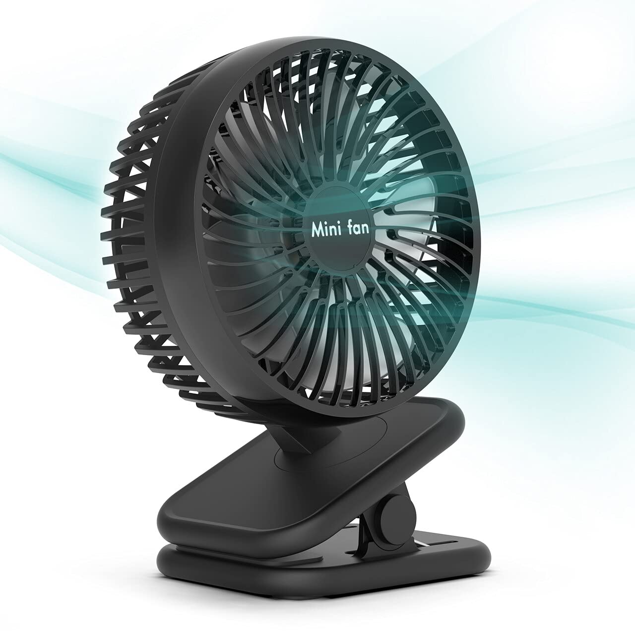 Portable Misting Fan, 10000mAh Rechargeable Battery Operated Fan, 8INCH Clip on Fan, 360° Rotatable Outdoor Fan, 3 Speeds with Timer for Home Office Camping Golf Cart RV Car Jobsite More