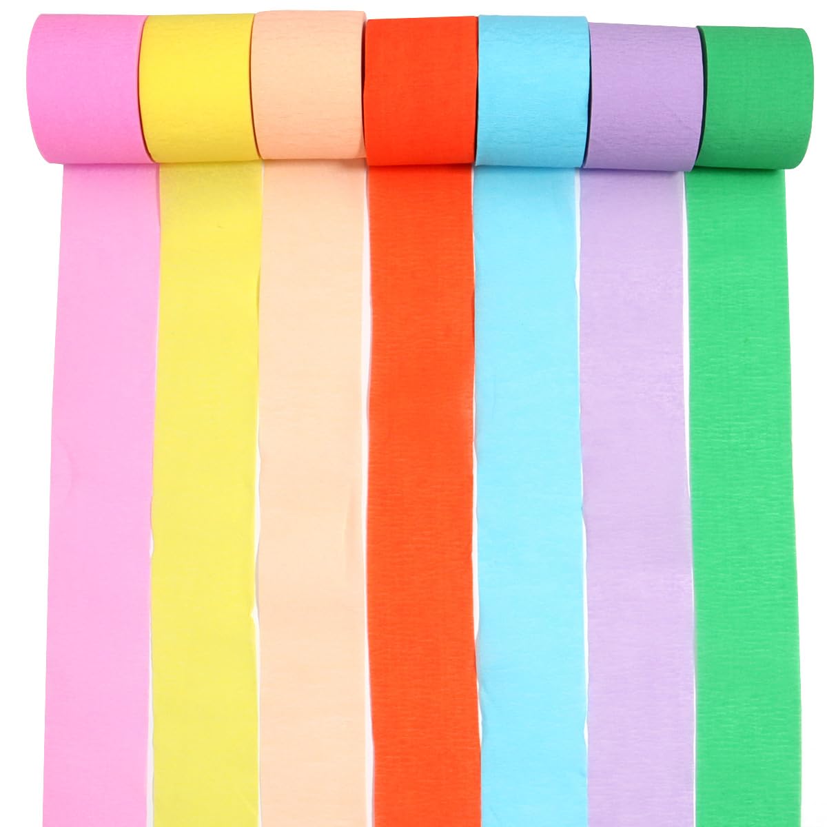 CozofLuv Set de 30 rouleaux de papier crépon multicolore 15 couleurs