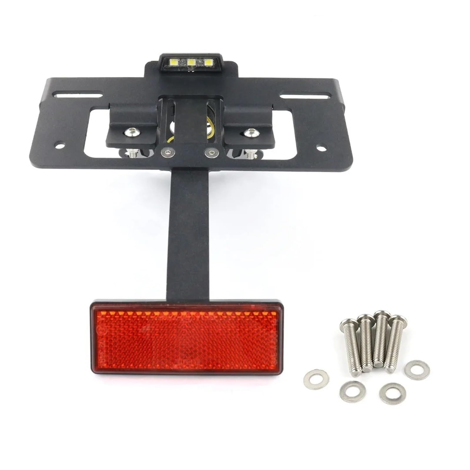 Support cadre plaque d'immatriculation MT-09 finition Black B kit premium aluminium - 4