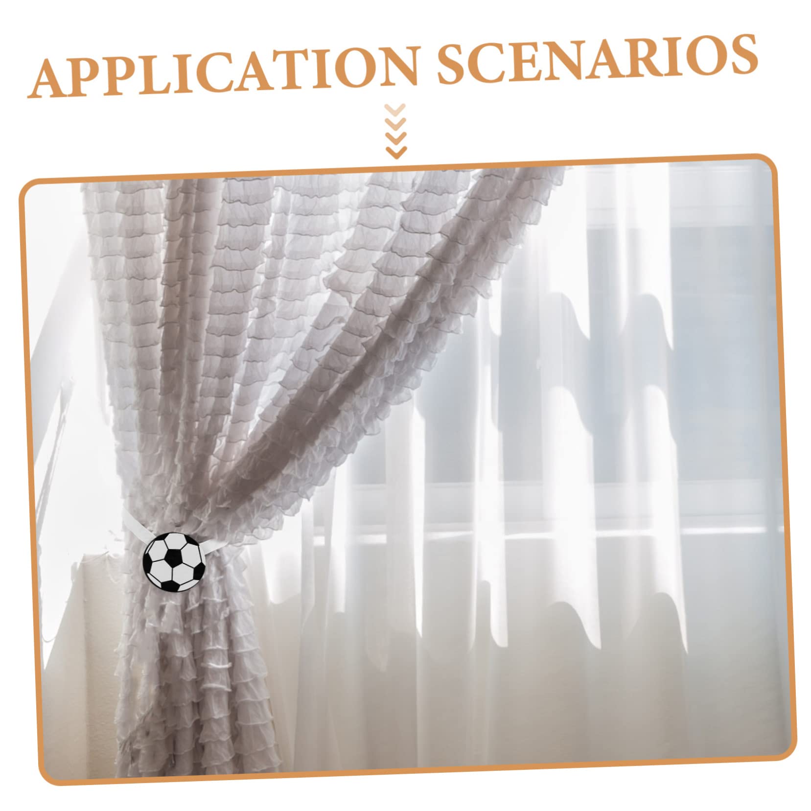 Ciieeo Curtain Tieback Clip Children 5 Sätze 5 Sets Cartoon Vorhangschnalle Dekorative Halter Outdoor Vorhänge Fußball Vorhänge Vorhang Raffhalter Seil Vorhang Quastenhalter Gardinen 2 Stück * 5