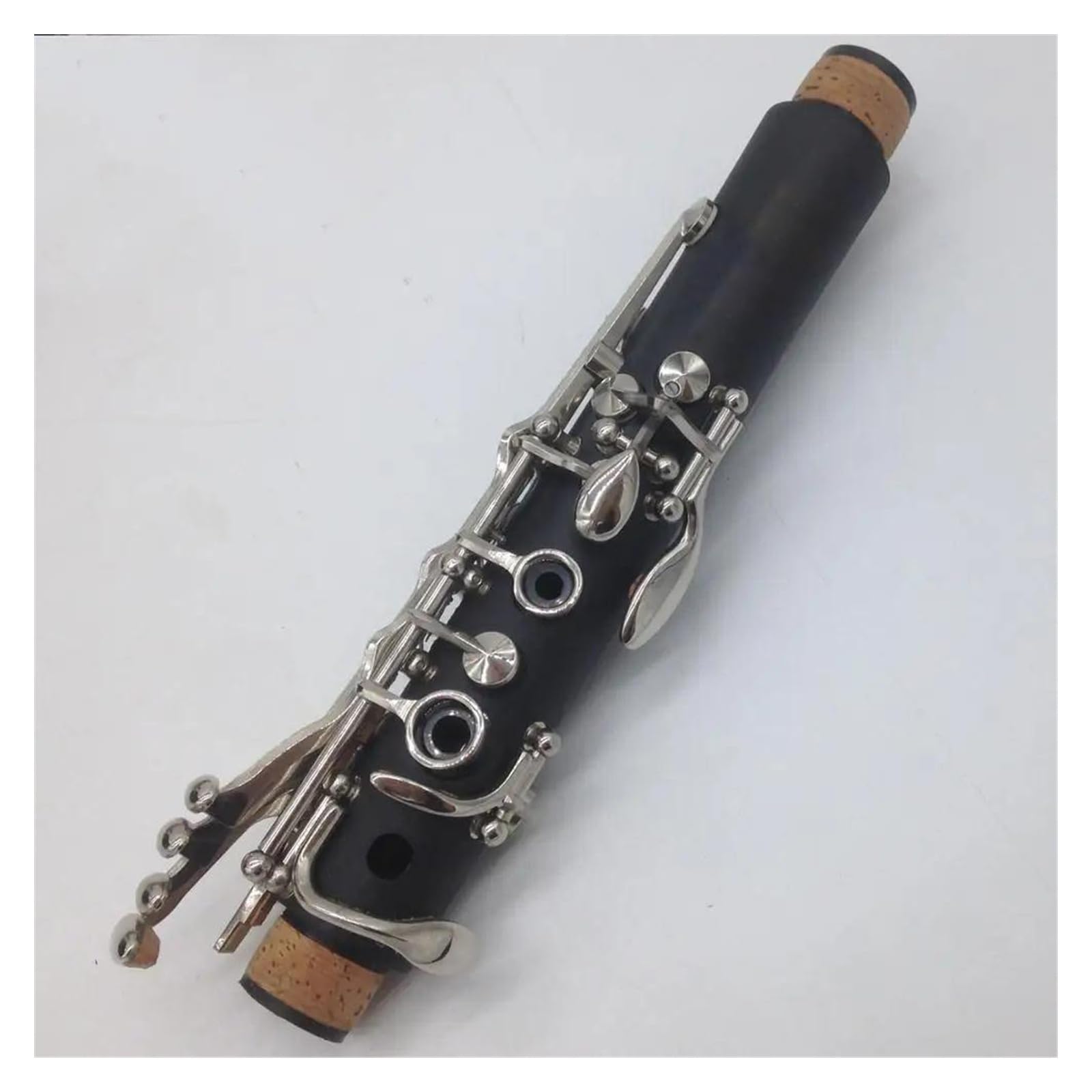 17 Teclas Teclas De Cuerpo De Baquelita Clarinete En Tono Bb Instrumentos De Clarinete Con Llave Chapada En Plata Con Boquilla Kit de Clarinete