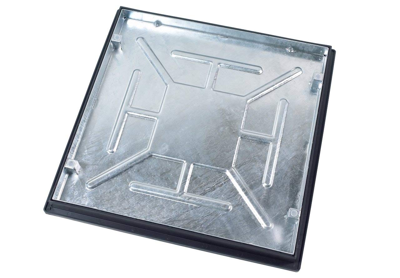 Clark Drain T16G3 Sealed & Locking Recessed Manhole Cover Overall Size including Frame 740mm x 740mm x 58mm Suitable for Clear Opening 600mm x 600mm