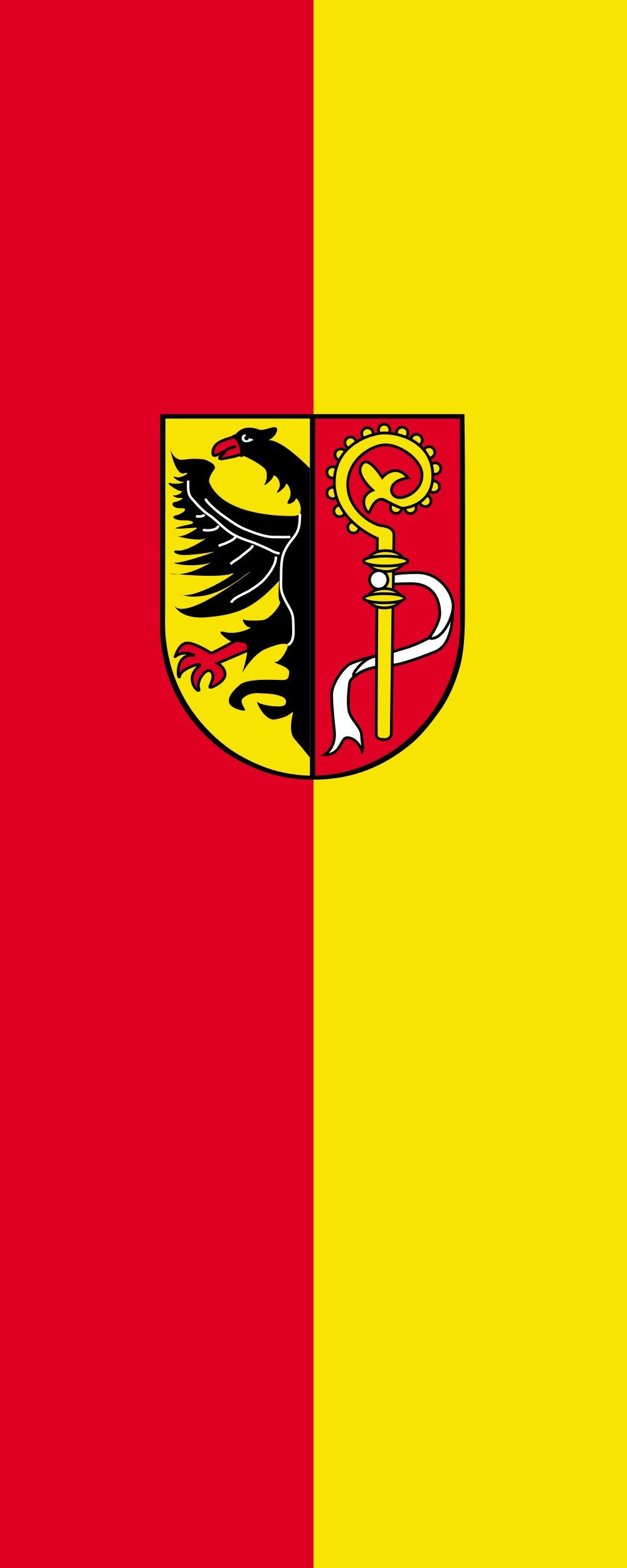 Drapeau Biberach (Kreis) portrait flag 300x120cm de 3,5m²