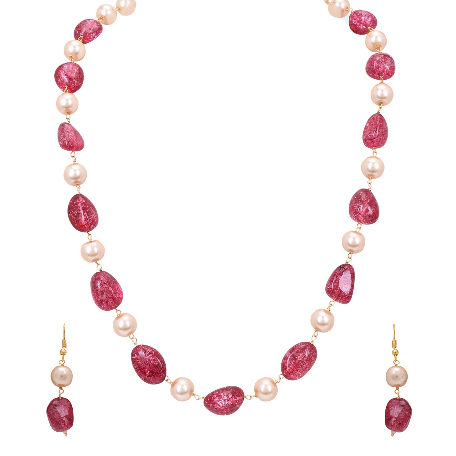 See full amazon price history chart for Ratnavali Jewels Designer Pinkish Red Tourmaline Tumble Stone Pearl Beads Necklace Single Line With Earrings for Women/Girls RV4065-R Ratnavali Jewels Designer Pinkish Red Tourmaline Tumble Stone Pearl Beads Necklace Single Line With Earrings for Women/Girls RV4065-R (B098B8XF67) Amazon Price History, Amazon Price Tracker