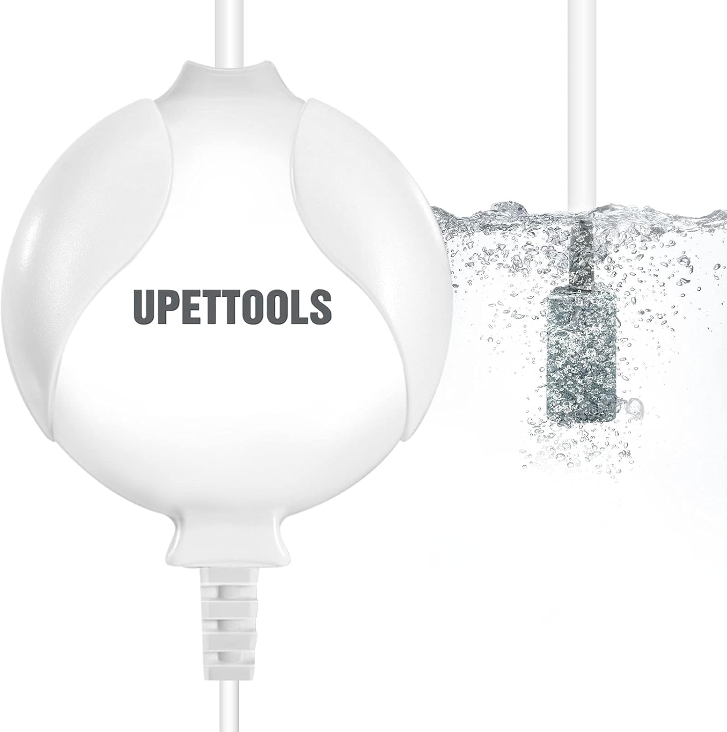 UPETTOOLS Aquarium Air Pump Ultra Silent High Energy Saving Oxygen Fish Mini Air Pump for 1-15 Gallon Fish Tank Pump with Air Pump Accessories : Pet Supplies