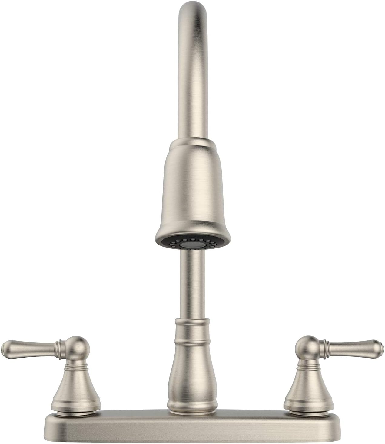 Up To 40% OFF Belanger EBE78WBN2 Non-Metallic Two-Handle Pull-Down Sprayer Kitchen Faucet, Brushed Nickel Crazy Deals Belanger EBE78WBN2 Non-Metallic Two-Handle Pull-Down Sprayer Kitchen Faucet, Brushed Nickel