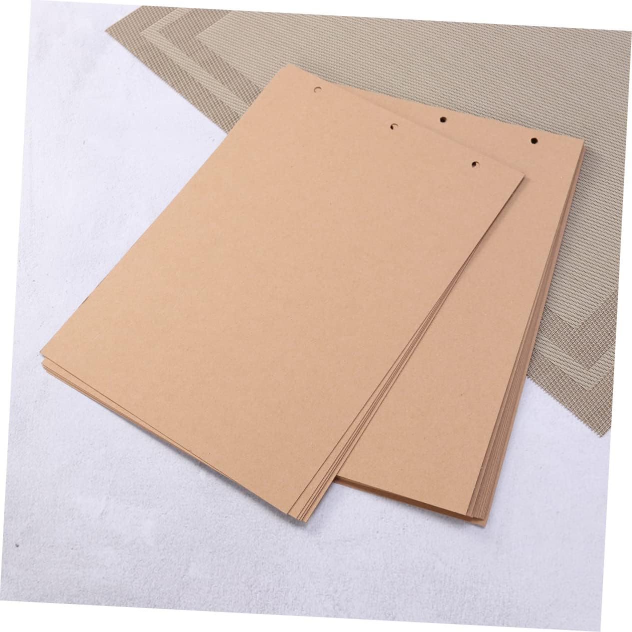 ABOOFAN 15Sheets Double-Sided Kraft Paper Refill Pages for Scrapbook and Photo Album Extra Pages DIY Photo Album Accessories for Home Use