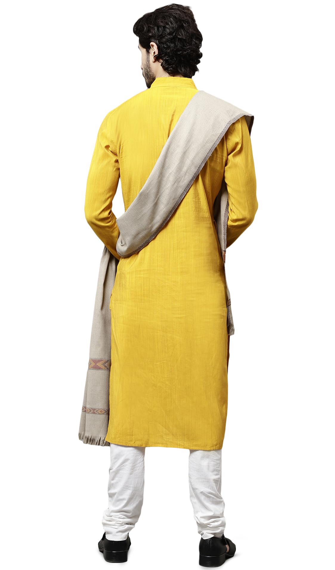 Weavers Villa Men's Kullu Design Wool Blend Lohi/Shawl, 120cm x 240cm - Image 5 thumbnail