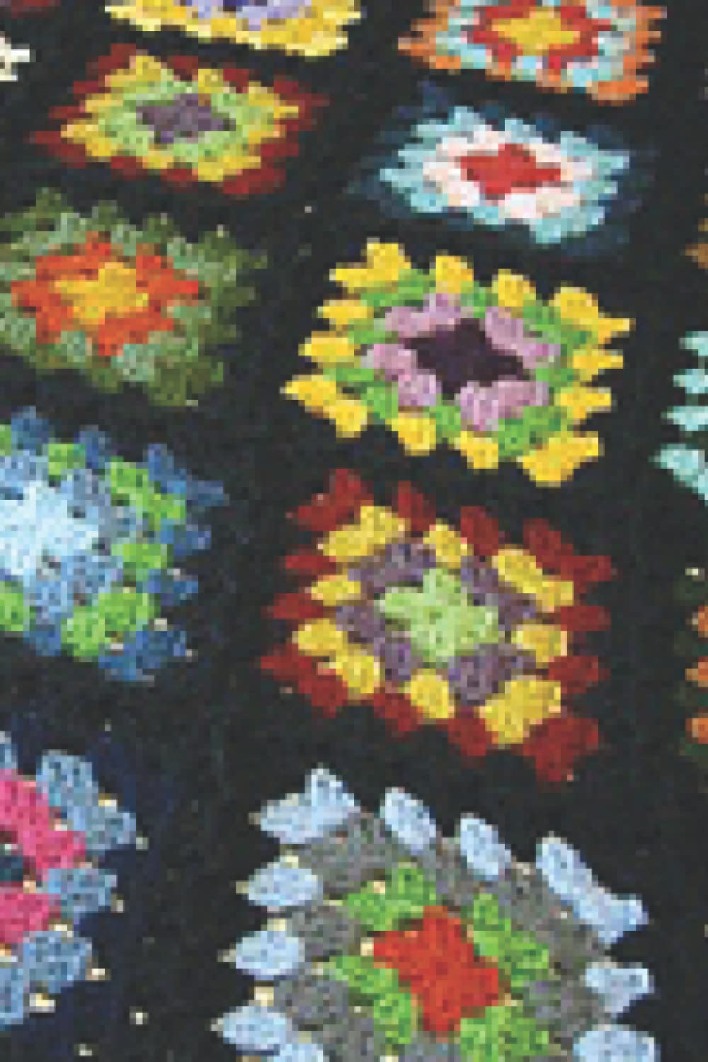 Granny Square Afghan Dot Matrix Notebook