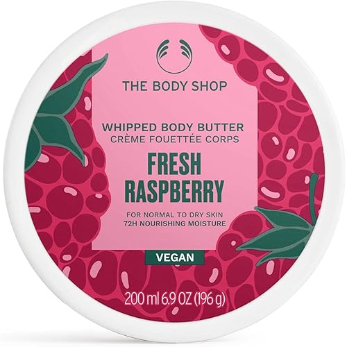 The Body Shop Fresh Raspberry Whipped Body Butter – Nourishing & Moisturizing Lightweight Skincare for Normal to Dry Skin – Vegan – 6.9 oz