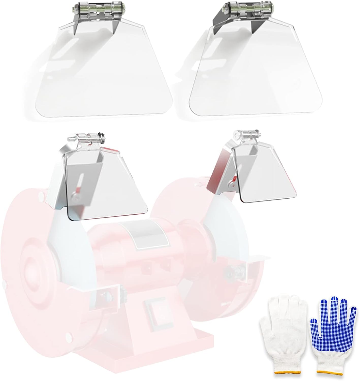 Bench Grinder Eye Shield, 2 Pieces Bench Grinder Eyeshield Replacement