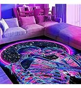 Tappeto Da Cucina Antiscivolo 61x183 Cm Con Motivo UFO E Alieni - Morbido Zerbino Per Bagno E Soggiorno - Lavabile In Lavatrice