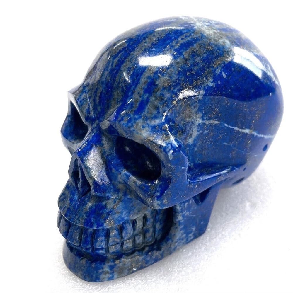 ICXLPMC Lapis Lazuli Carved Crystal Skull (Size : 400-450g)