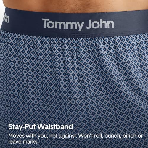 Image of Tommy John Men's Second Skin Pajama Shorts - Comfortable Soft Sleep & Lounge Bottoms for Men
