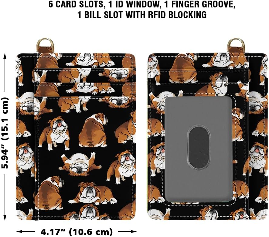 WIRESTER PU Leather Slim Minimalist Front Pocket Wallet, RFID Blocking Credit Card Holder, ID Card Case for Men Women