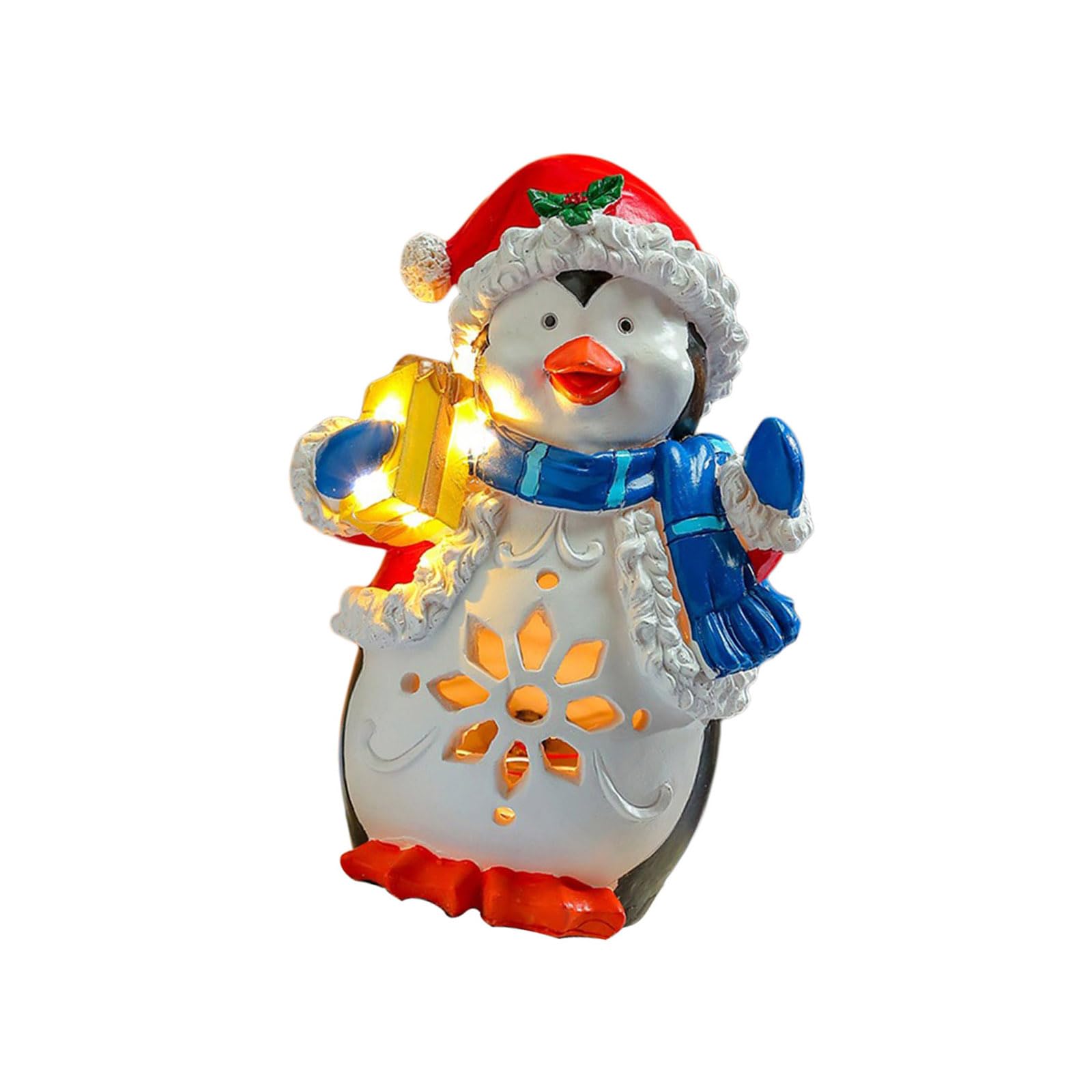 Pangboer B Attery Powered Holiday Figurine Decor, Lighted Musical Christmas Table Accent With Resin Structure For Shelf Mantel Window Lighted Christmas Decor Musical Holiday Figurine Tabletop Display Us Mantel