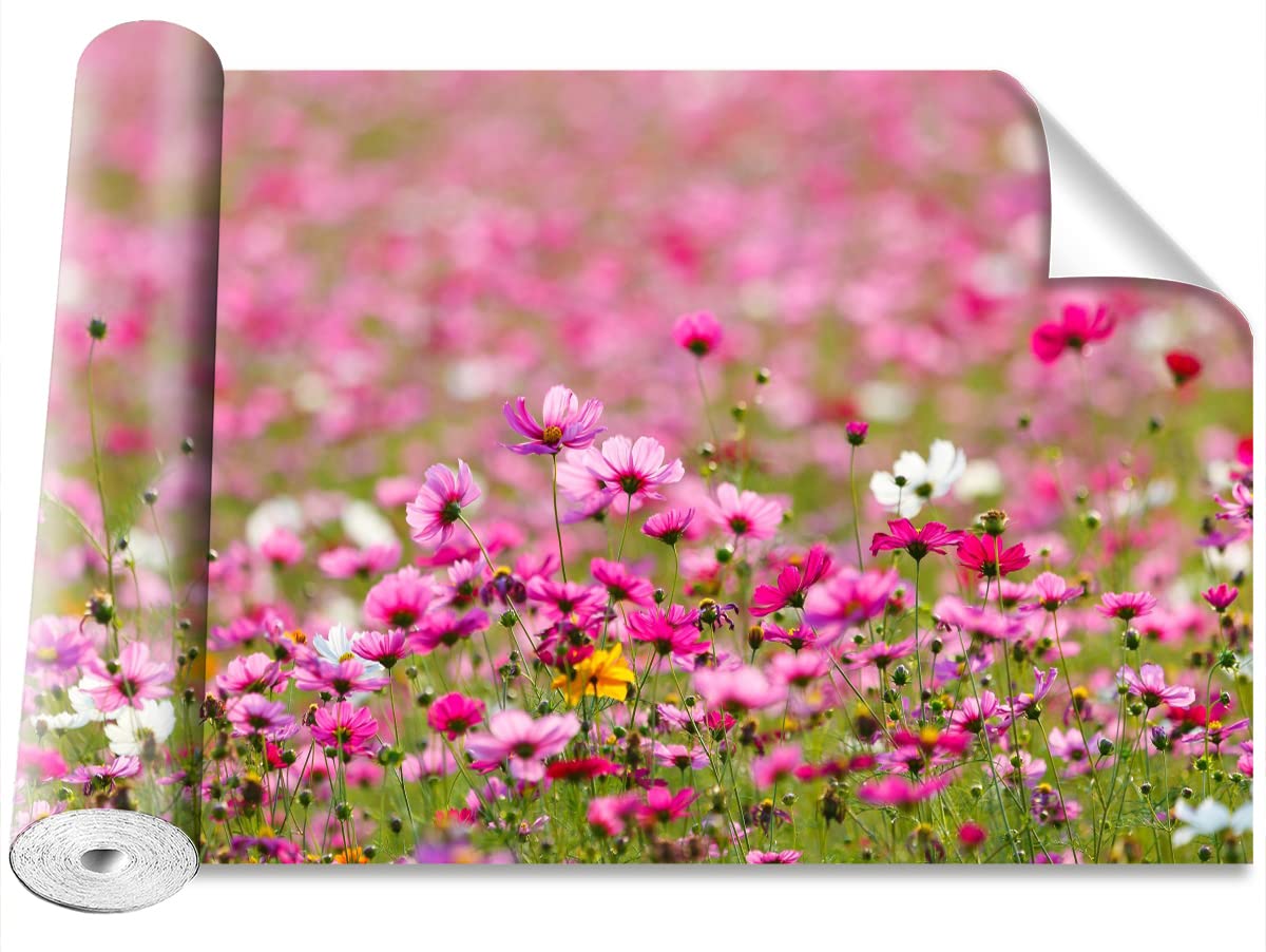 Papier peint fleurs d'espace 250x104cm Tulup Bricolage pour deco murale
