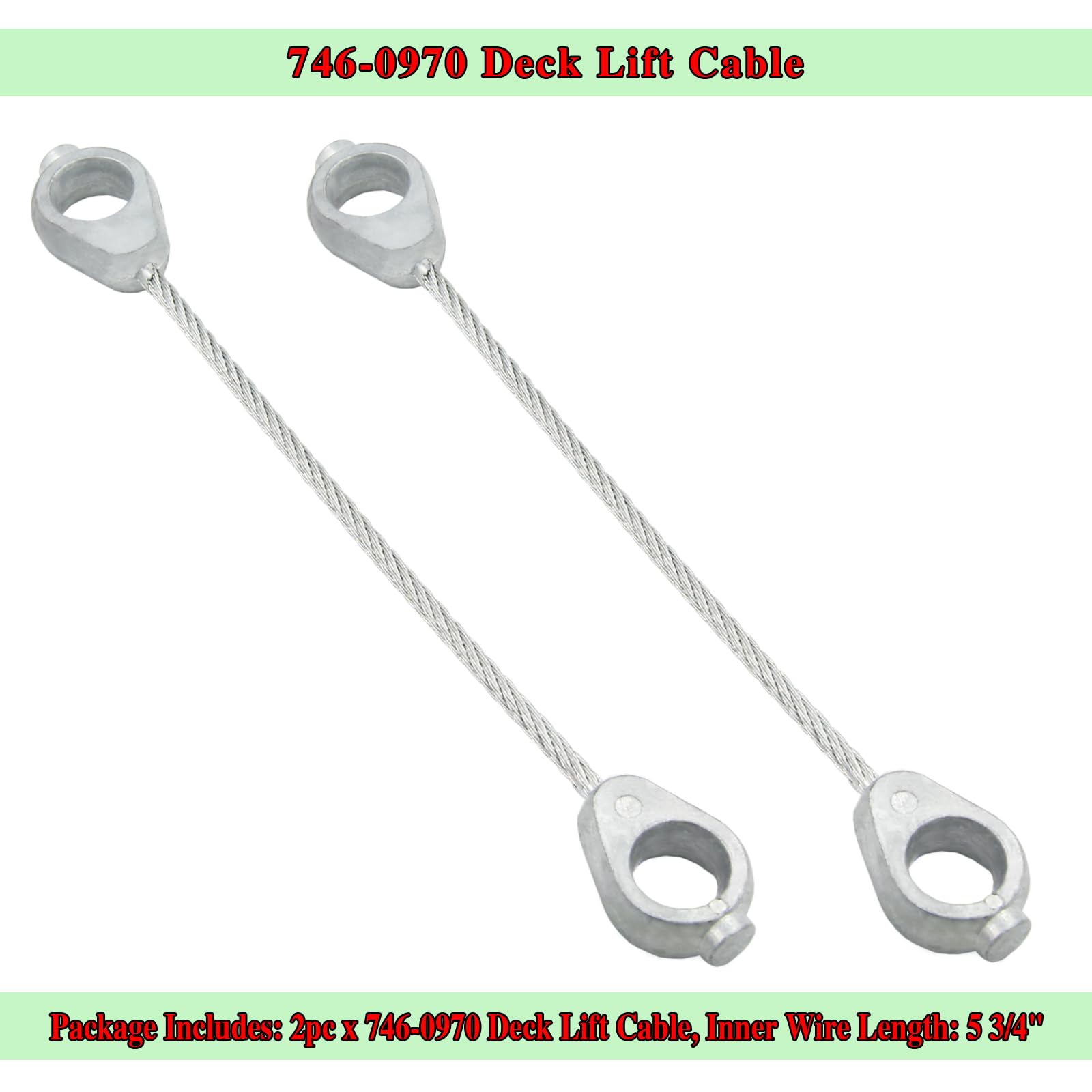 Amazon.com : Wanotine 746-0970 Deck Lift Cable for MTD Cub Cadet