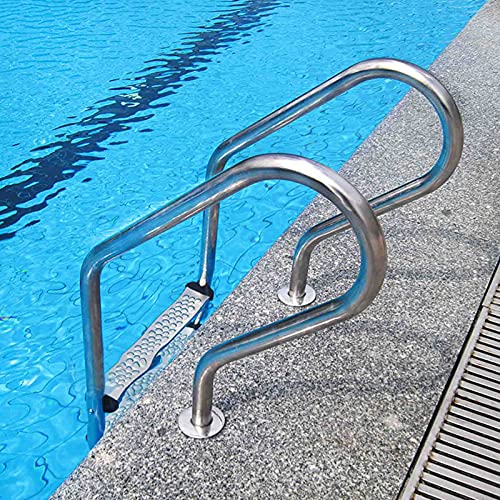 Barandilla para piscina en acero inoxidable 3 peldaños miniatura 2