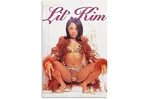 Lil' Kim Portrait Canvas Wall Art Print Pop Rap Queen Poster