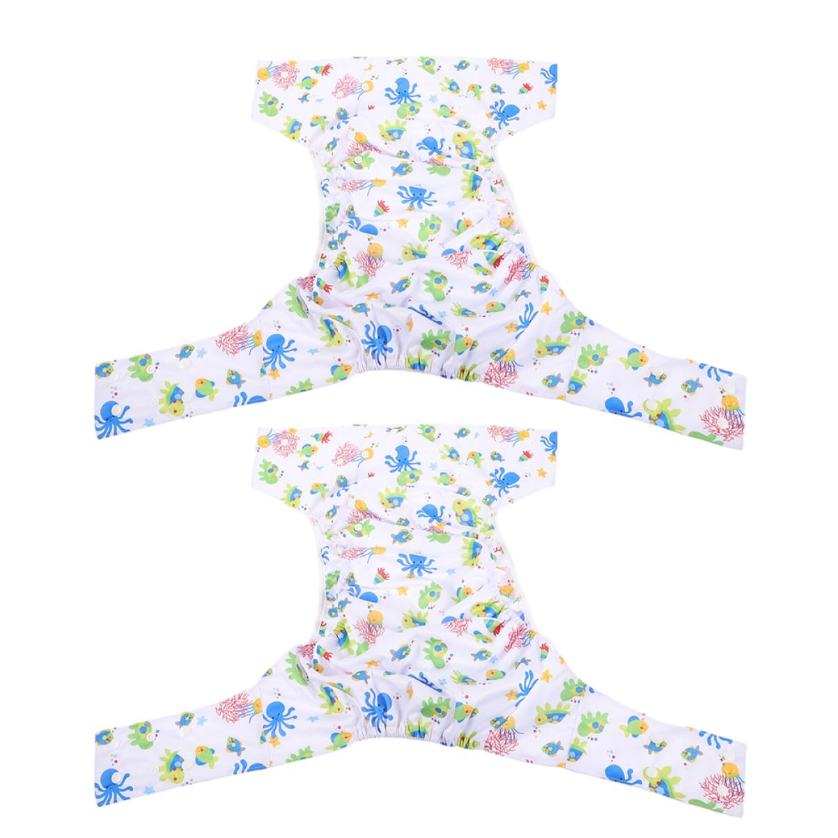 Beatifufu Reusable Adult Diapers Overnight Diapers Snap Closure Comfortable Breathable Incontinence Pants