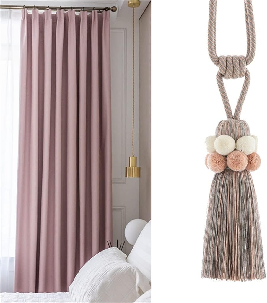 FMURY French Romantic Curtain Yarn Hanging Ball Strap Wall Hook Rope Tassel Tassels(E)