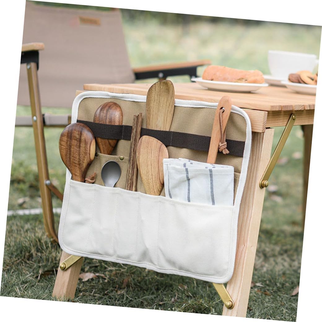 PRETYZOOM Portable Tableware Storage Bag Cloth Organizer for Utensils Camping Gear and Kitchen Tools Multi-Compartment Design for Efficient Organization and Long-Lasting Use image 4