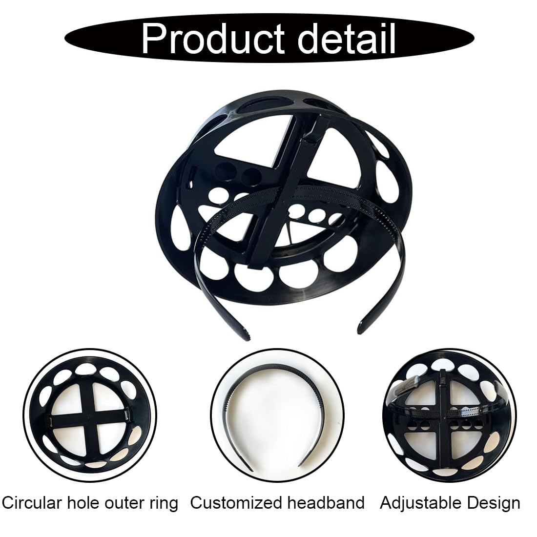 Diadema para Birrete de Graduación, Mantén tu Cabello Natural Durante el Día, Asegura tu Birrete, Ideal para Graduacion Niños 5 Años, Plástico, Cómoda, Soporte para Regalados de Graduados