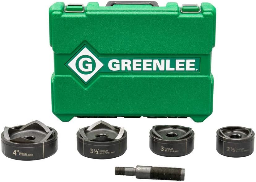 Greenlee 7304 Standard Punches and Dies For 2-1/2 through 4-Inch Conduit