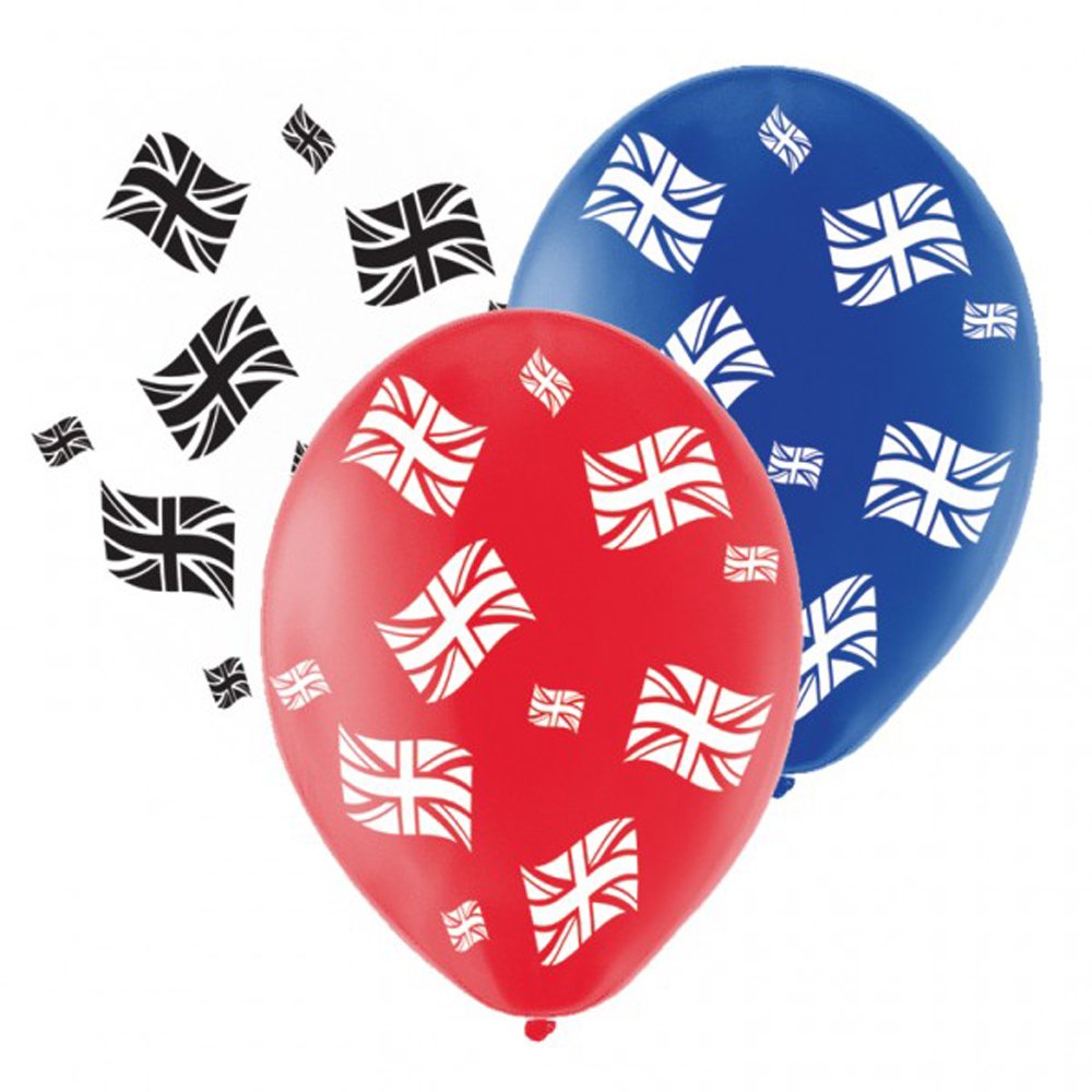 Ballons de baudruche en latex motif drapeau Grande-Bretagne 28 cm Amscan de fete