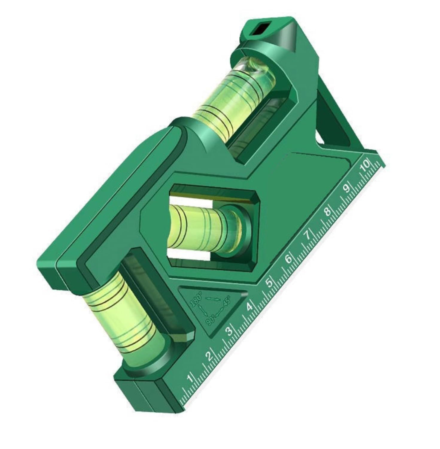 XSteez Magnetic Bubble Level Ruler, 3-in-1 Magnetic Spirit Level, Torpedo Bubble Level with 3 Measuring Angles, Precision Measurement Tool