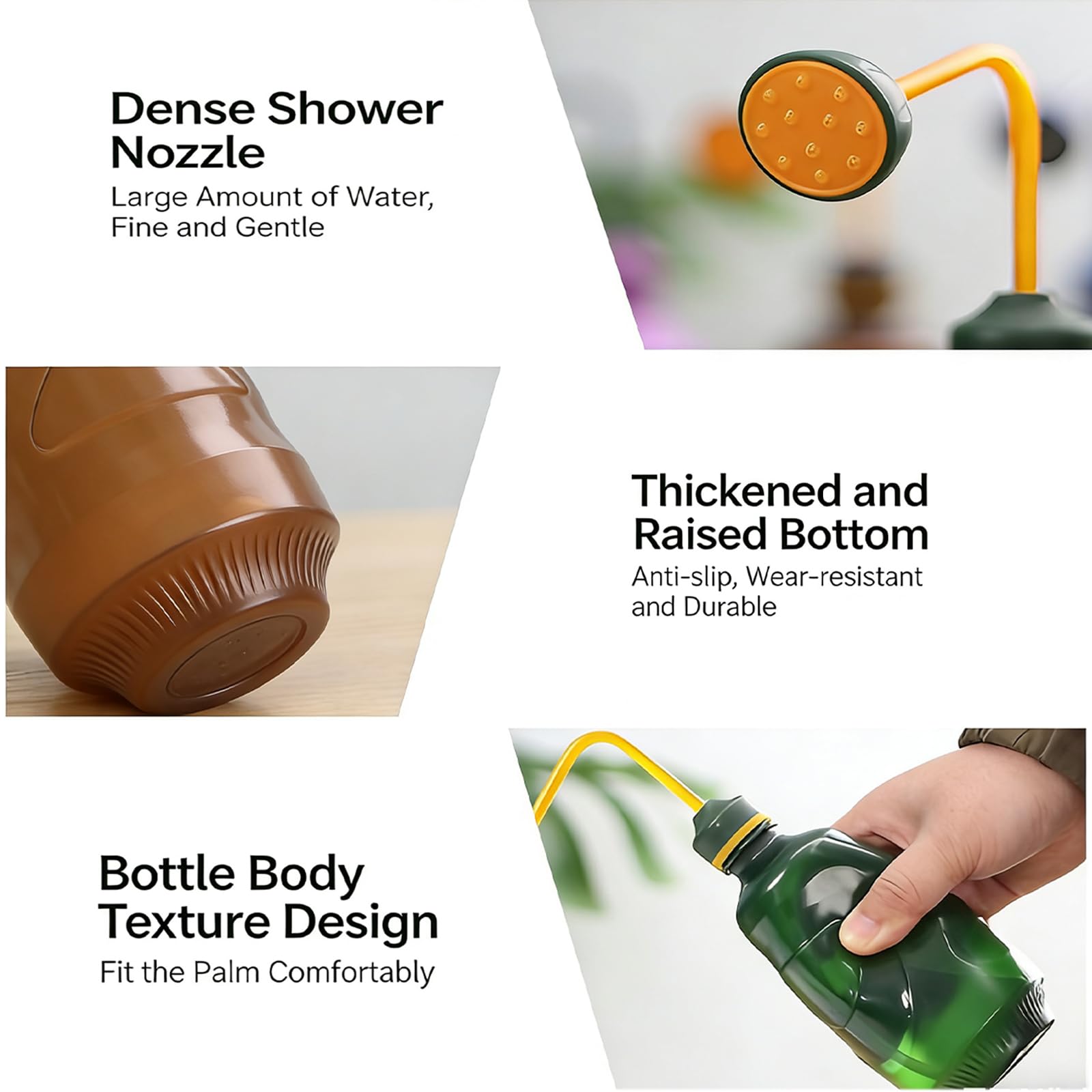 Regadera Pequeña de Jardín 450ML Pulverizador de Plantas 2 en 1,Fumigador para Interior y Exterior,con Cabezal 360°(Rosa)