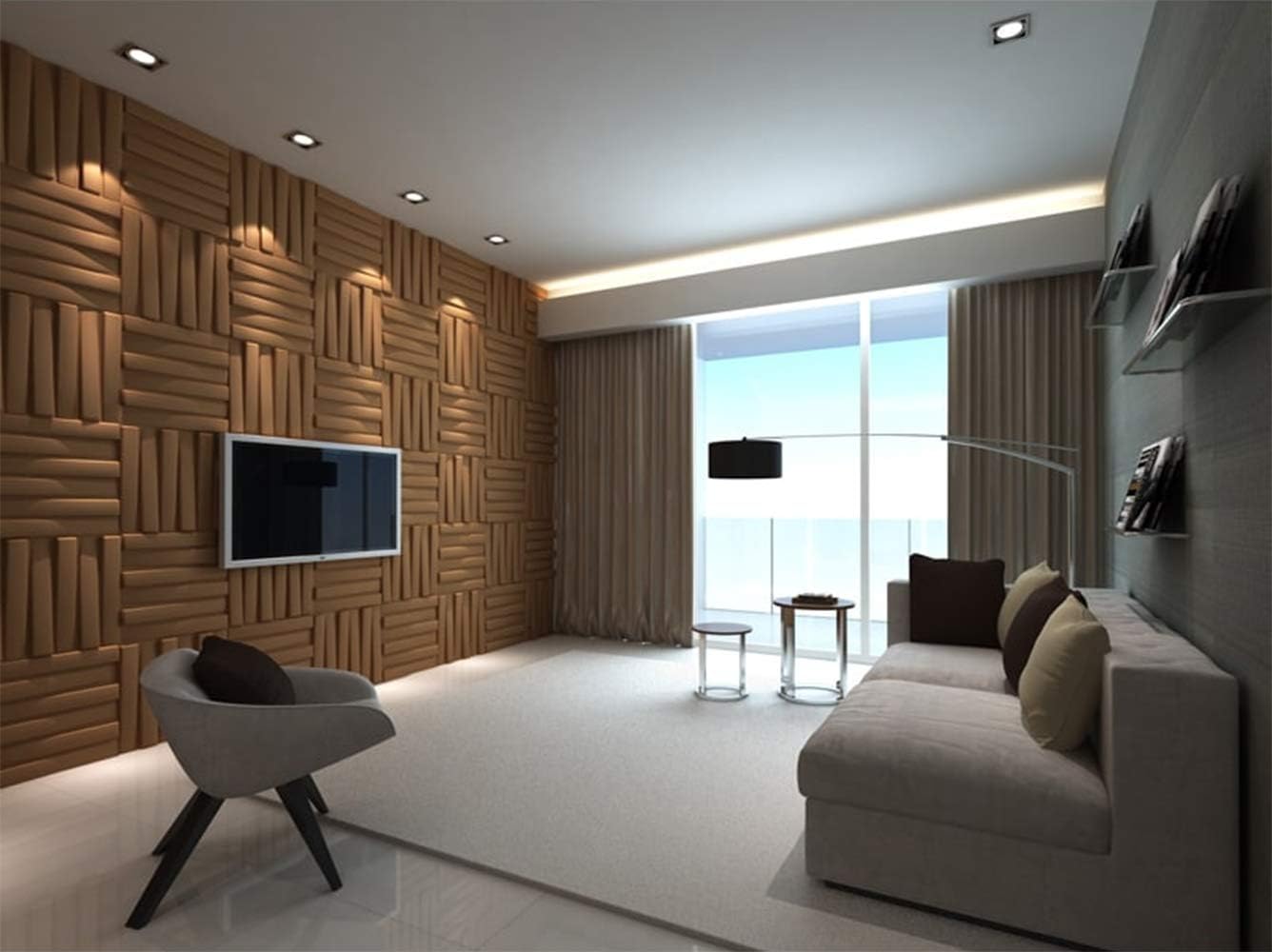 Weekly Top Sale Kingsman 19.6 in. x 19.6 in. x 1 in. Off-White ECO Plant Fiber Material Glue-On Wainscot 3D Wall Panels (10-Pack) (Brooklyn) Get Special Price Kingsman 19.6 in. x 19.6 in. x 1 in. Off-White ECO Plant Fiber Material Glue-On Wainscot 3D Wall Panels (10-Pack) (Brooklyn)