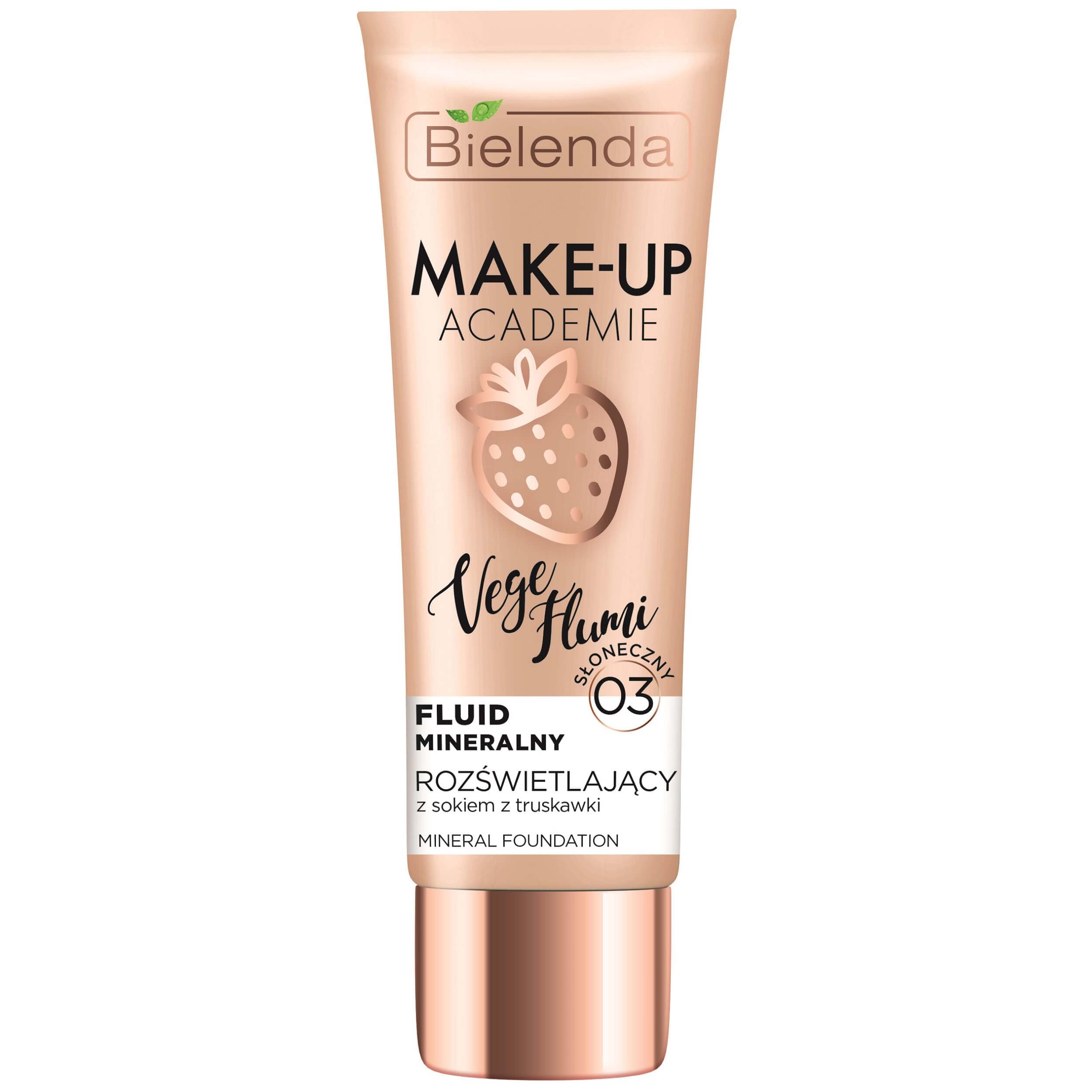 BIELENDA MAKE-UP ACADEMIE VEGE FLUMI Mineral fluid, brightening 03, 30 g