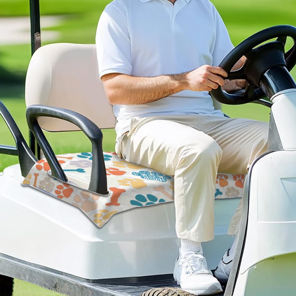 Peacoblue Fundas de asiento para carrito de golf 100% microfibra 51 x 31 pulgadas