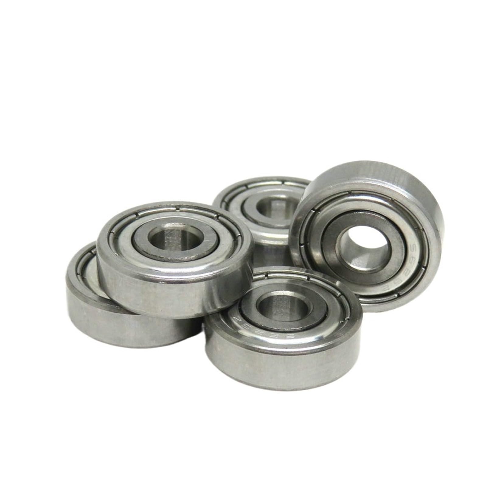 HYUJNAFZR Bimetal Seal Shield Micro deep Groove Bearing 10pcs S625-2RS S625-ZZ 5x16x5mm ABEC-7 Stainless Steel Bearing 3D Printer Bearing(S625-2RS 5x16x5mm)
