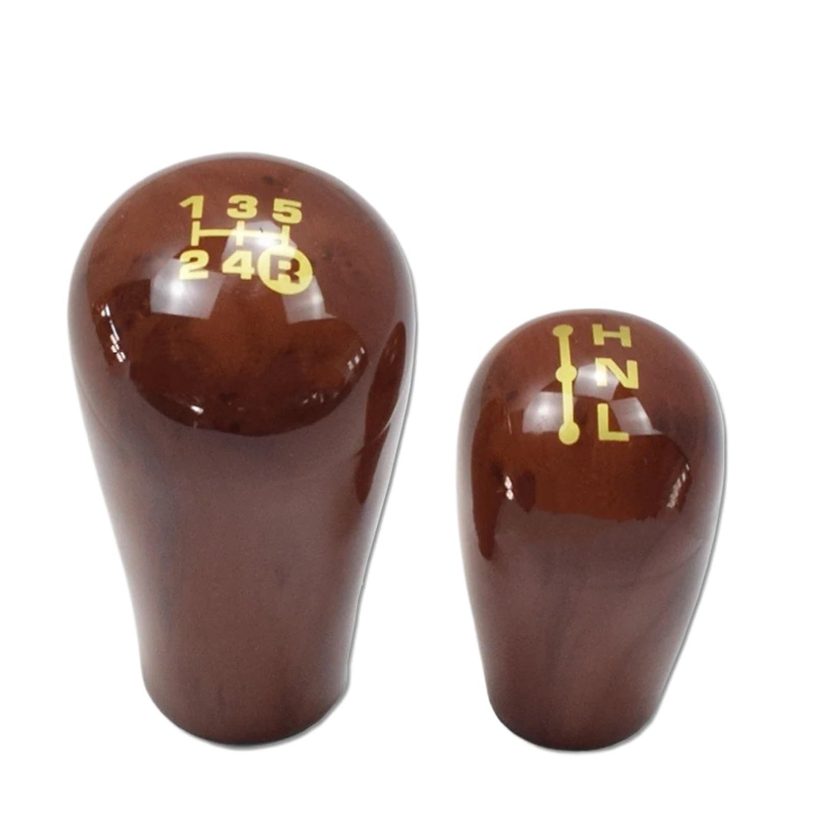 PYBYCEGNZK Car Interior Accessories for Toyota LC76 LC80 LC100 4500 4700 5 Speed Car Gear Shift Knob Lever Shifter Stick Handball(Yellow Peach-5R-HNL)